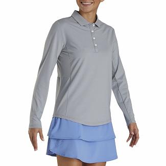 Women's Footjoy Golf Shirts Grey NZ-583753